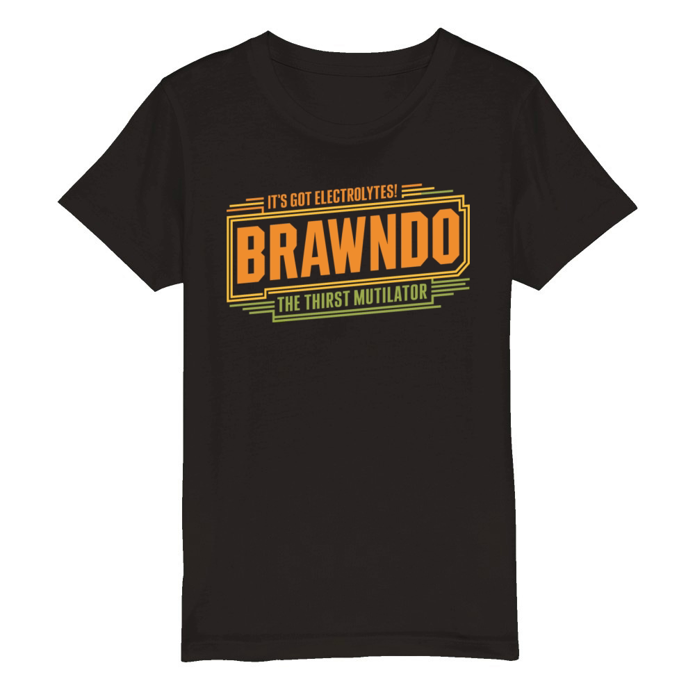 Brawndo The Thirst Mutilator Parody Design Organic Kids Crewneck T-shirt