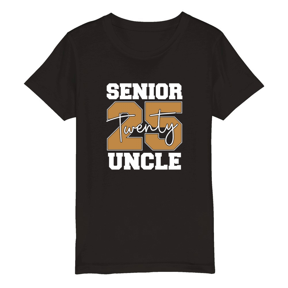 Senior twenty 2025 Uncle Organic Kids Crewneck T-shirt