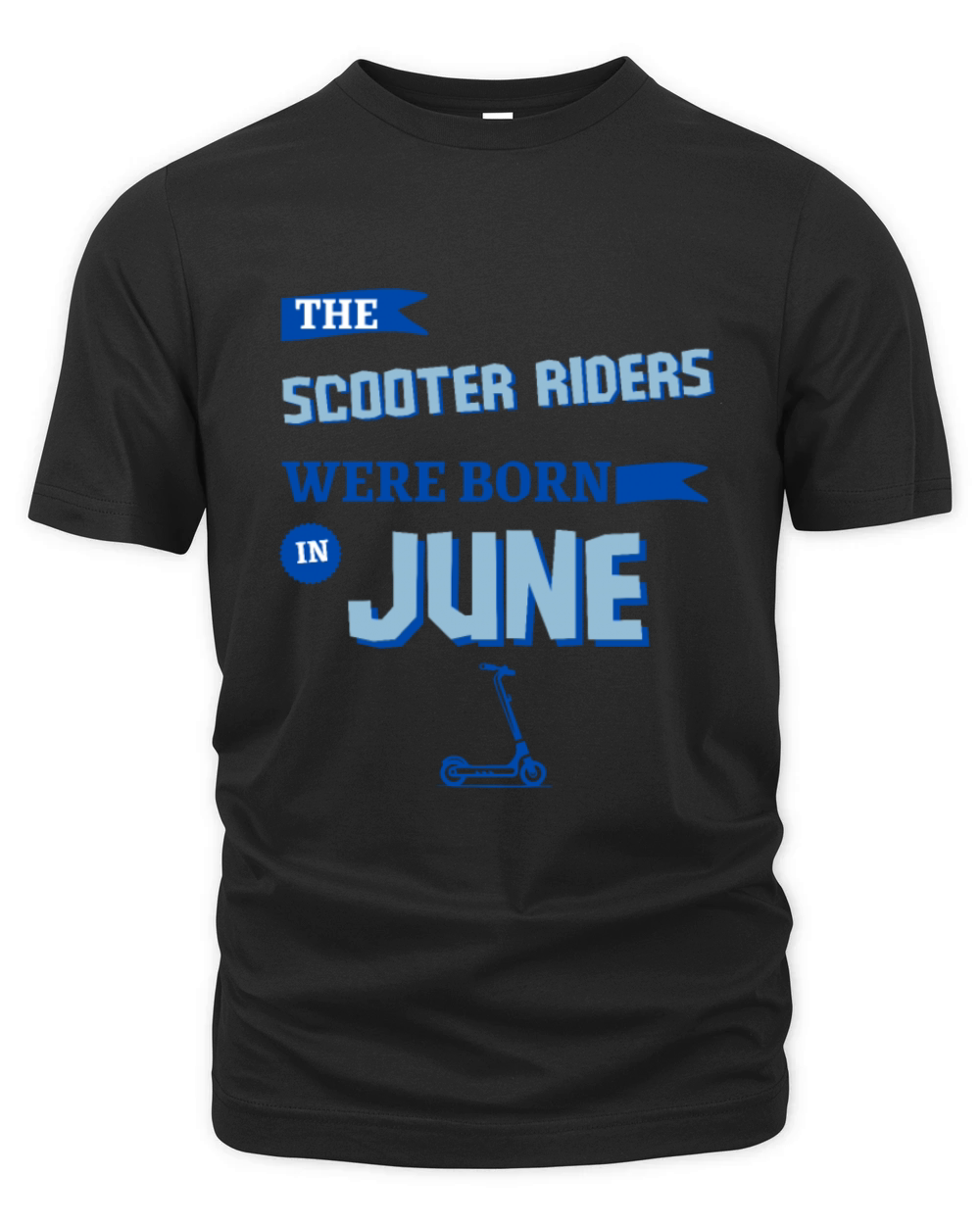 The scooter riders were born in june Organic Unisex T-shirt