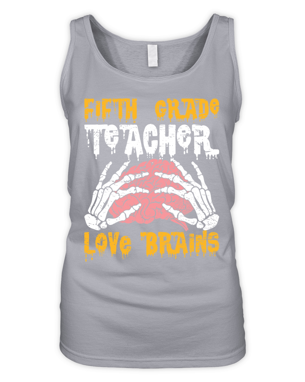 5th Grade Teachers Love Brain2 Organic Women's Tank Top