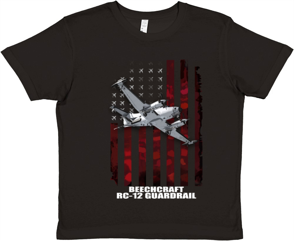 Beechcraft rc 12 guardrail Premium Kids Crewneck T-shirt