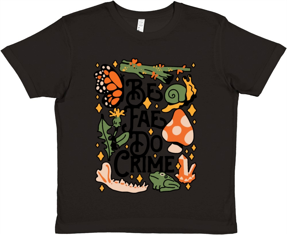 floral saying humor Premium Kids Crewneck T-shirt