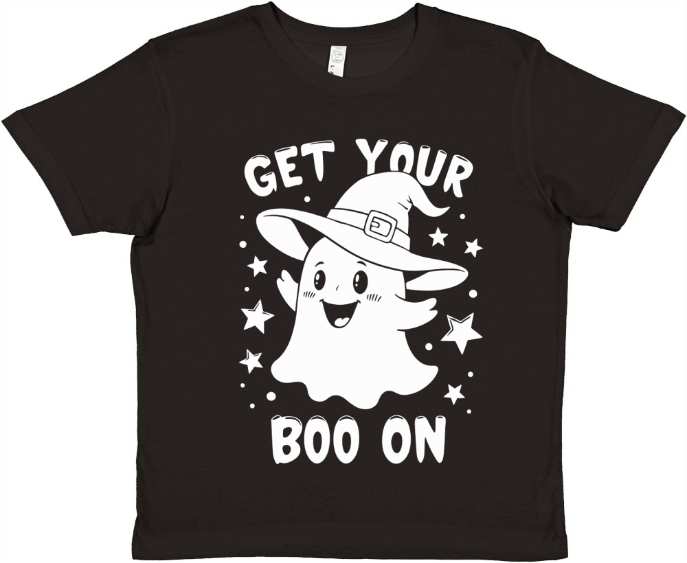 Get Your Boo On Single Color Premium Kids Crewneck T-shirt