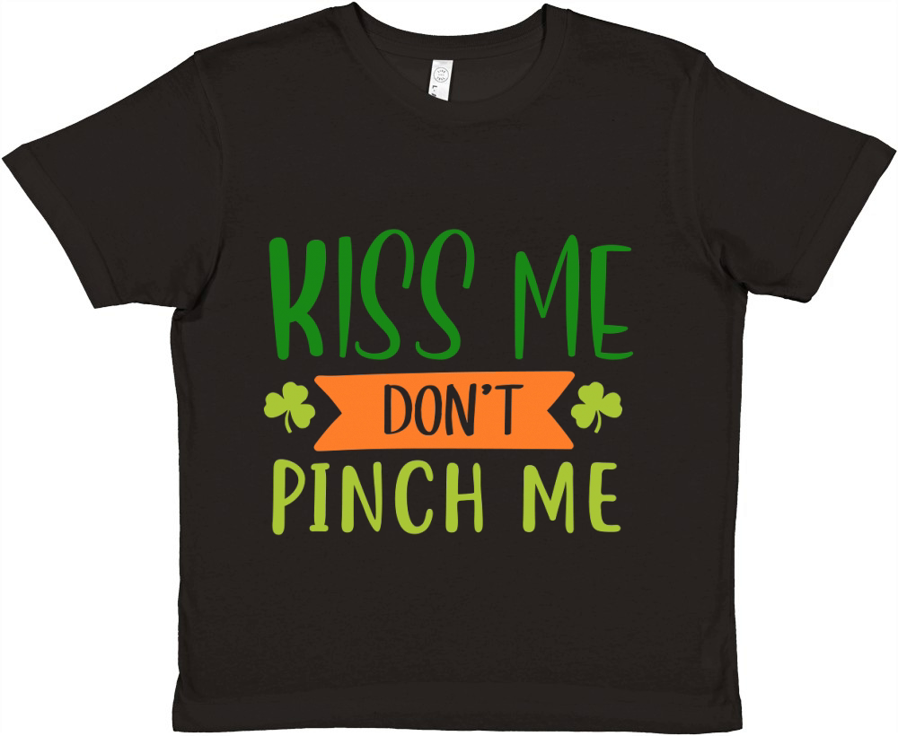 Kiss me dont pinch me Premium Kids Crewneck T-shirt