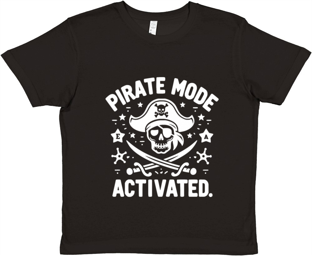Pirate Mode Activated Premium Kids Crewneck T-shirt