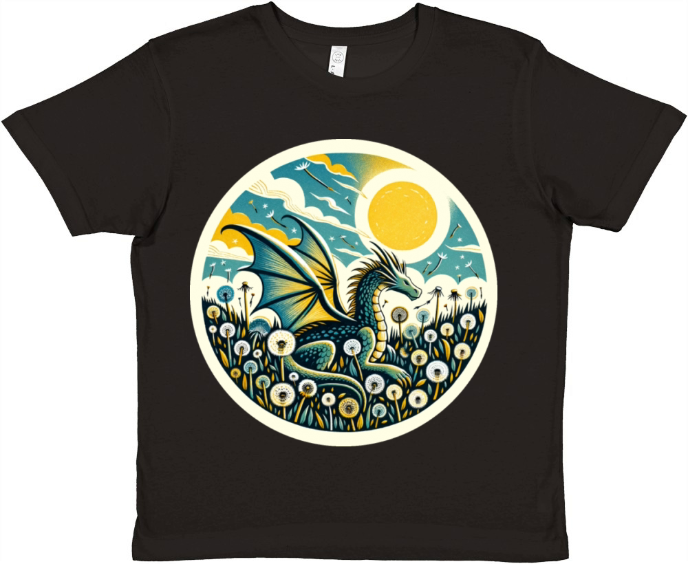 Vintage Dragon Premium Kids Crewneck T-shirt