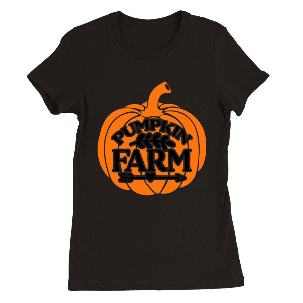 pumpkin farm Premium Womens Crewneck T-shirt