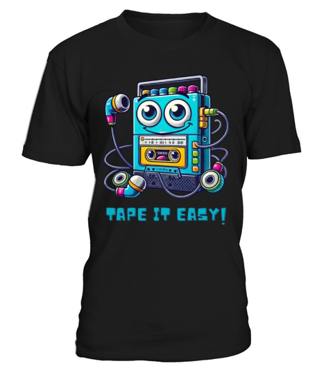 Tape It Easy Design - Funny Retro T-Shirt T-Shirt Unisex