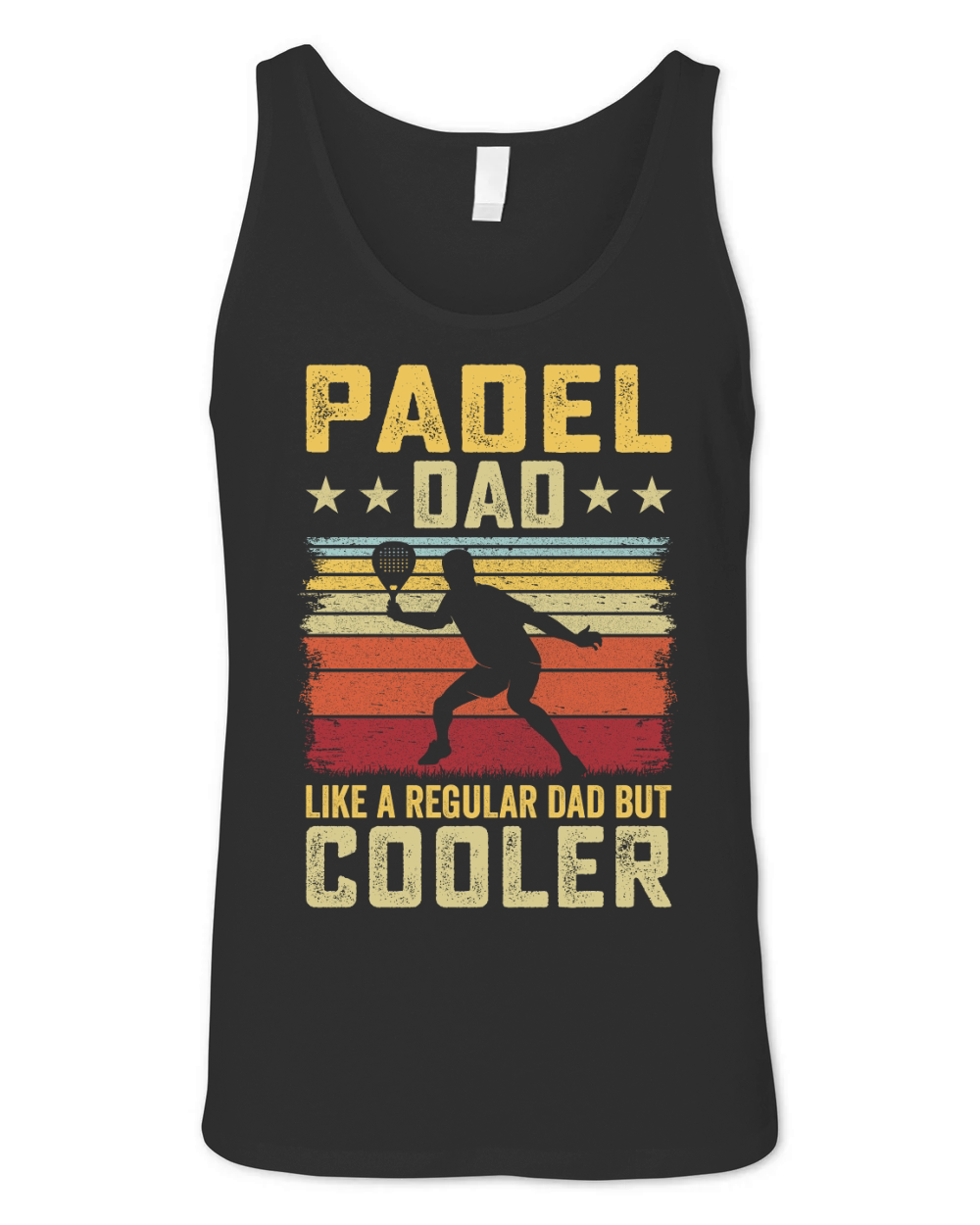 Padel dad like a regular dad But Cooler Unisex Jersey Tank