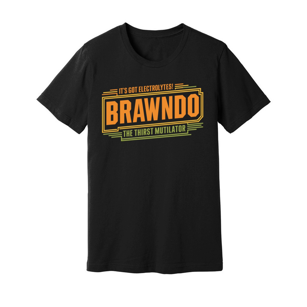 Brawndo The Thirst Mutilator Parody Design Unisex Jersey Tee