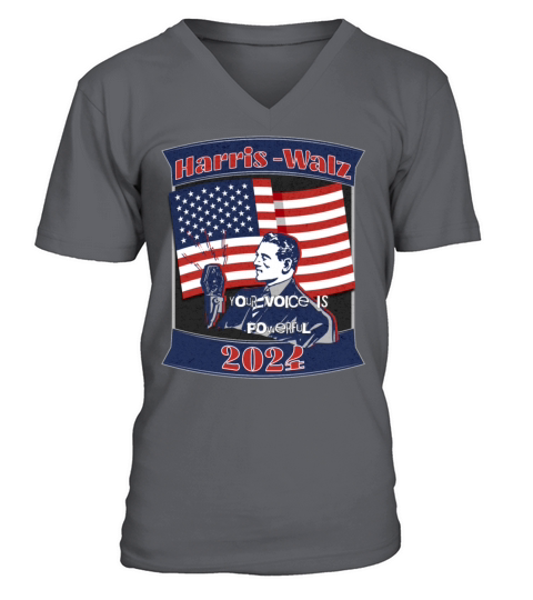 Harris-Walz 2024 - Your Voice Is Powerful V-Neck T-shirt