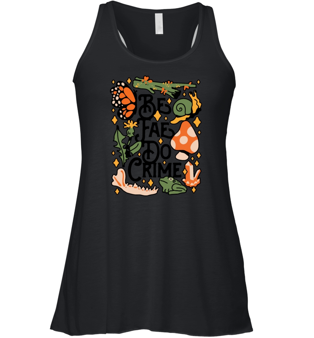 floral saying humor Women's Flowy Tank Top