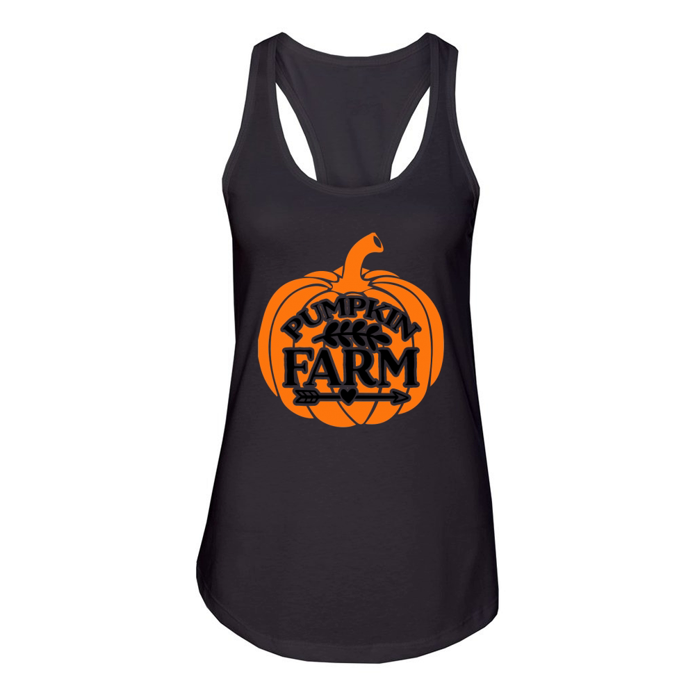 pumpkin farm Women's Racerback Tank