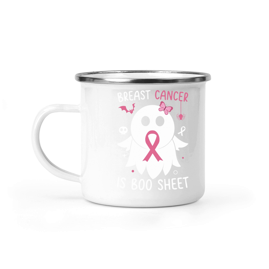 Breast Cancer Is Boo Sheet Camping Mug