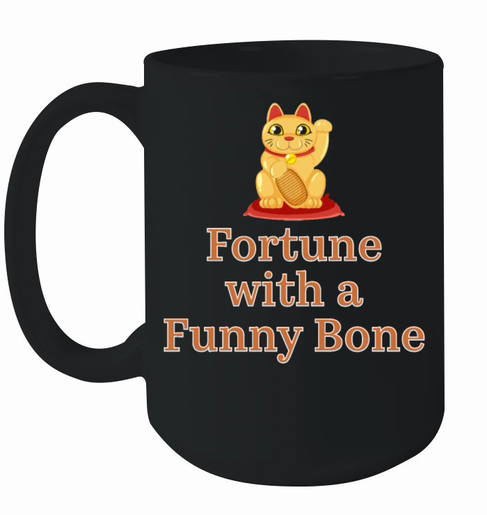 Fortune with a Funny Bone fabric design Ceramic Mug