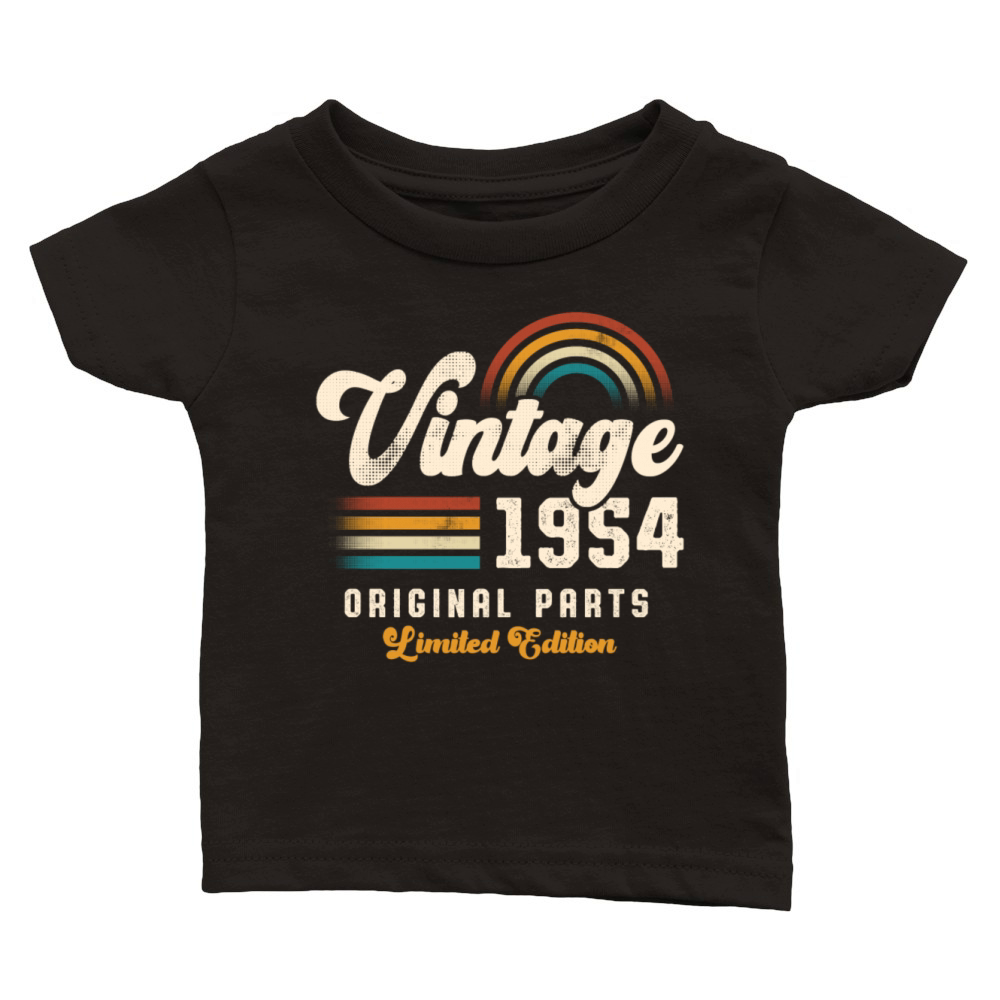 Vintage 1954 Birthday Retro Classic Baby Crewneck T-shirt