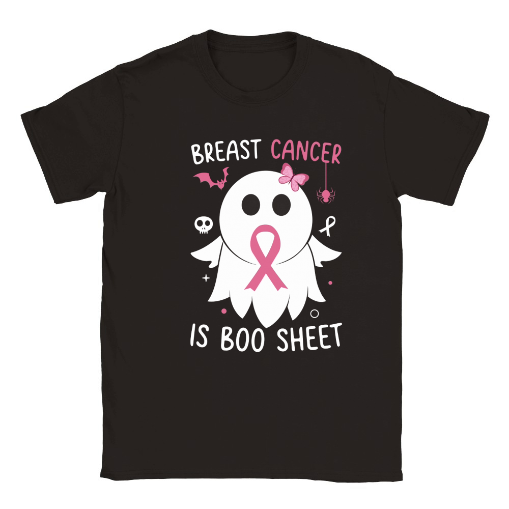 Breast Cancer Is Boo Sheet Classic Kids Crewneck T-shirt