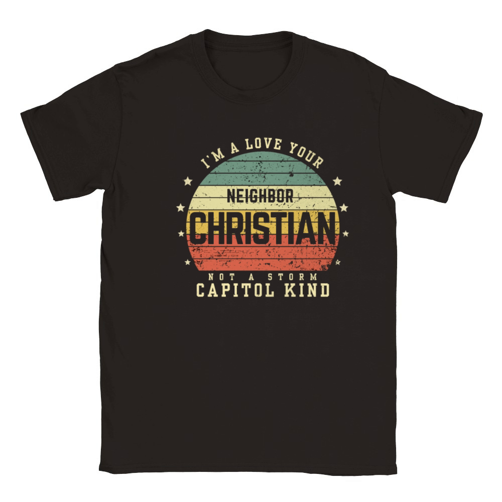 I’m A Love Your Neighbor Christian Not A Storm Cap Classic Kids Crewneck T-shirt