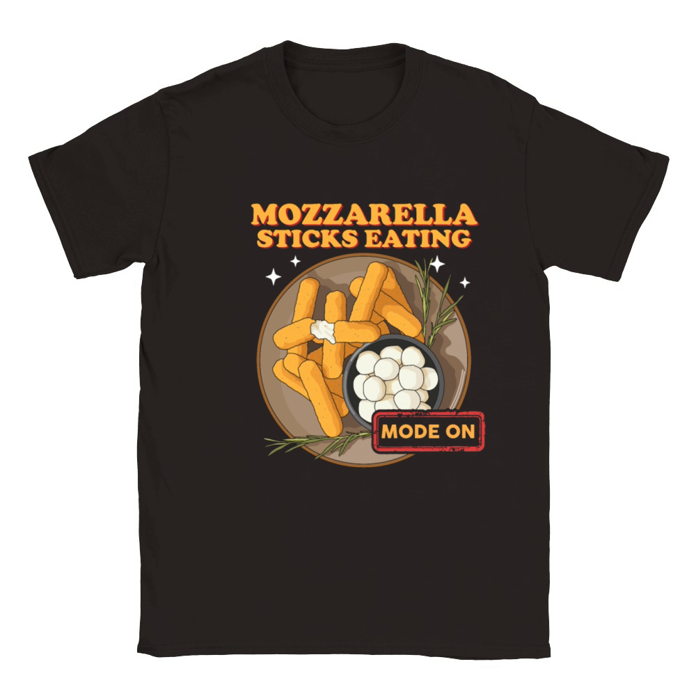 Mozzarella Sticks Eating Mode Classic Kids Crewneck T-shirt