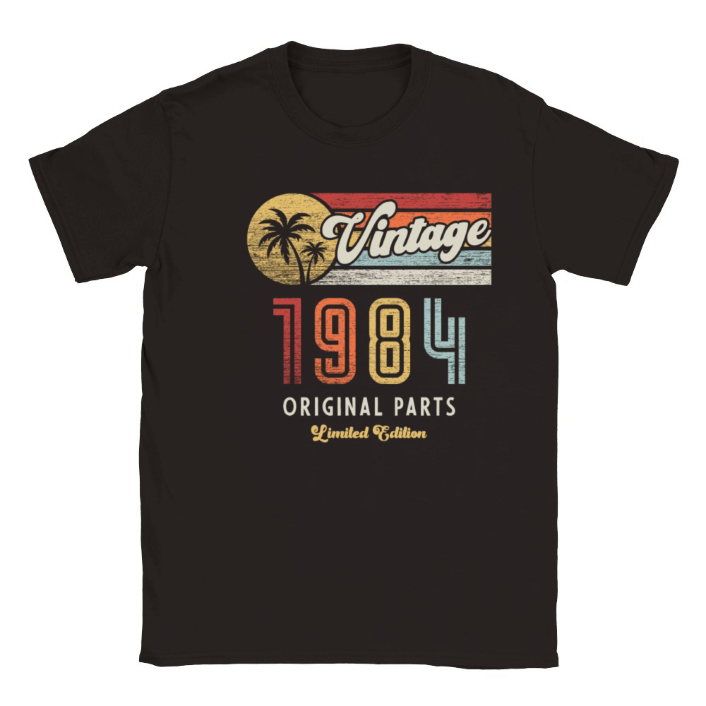 Vintage 1984 Birthday Retro Classic Kids Crewneck T-shirt