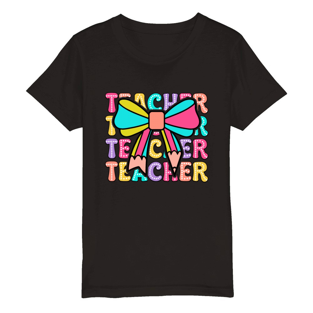 Funny Teacher Organic Kids Crewneck T-shirt