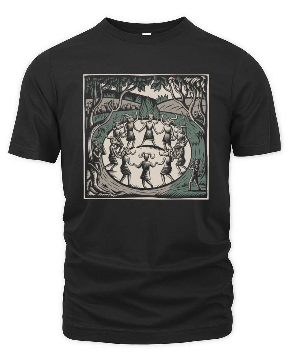 Dance with the Devil Dark and Mysterious Design Organic Unisex T-shirt