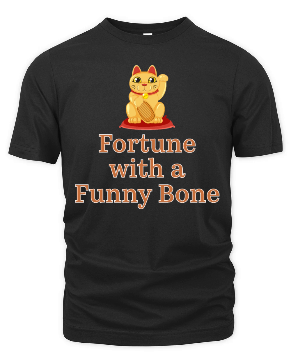 Fortune with a Funny Bone fabric design Organic Unisex T-shirt