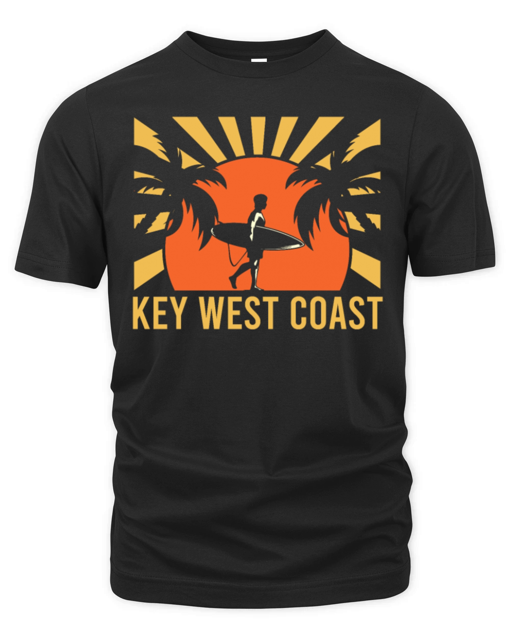 KEY-WEST COAST Vintage Sunshine-State Florida Organic Unisex T-shirt