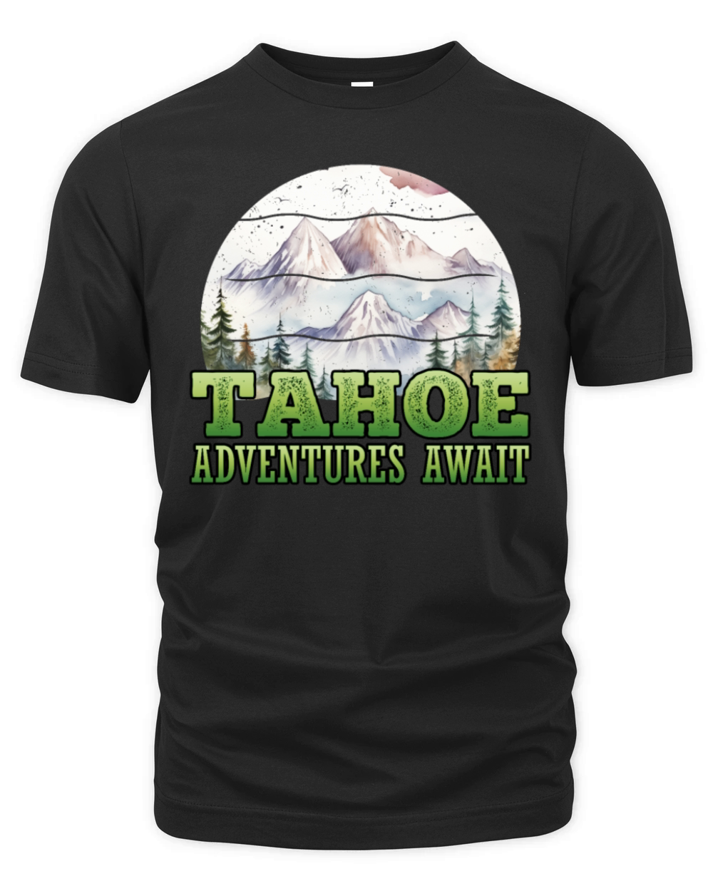TAHOE ADVENTURES AWAIT Lake Tahoe California Lover Organic Unisex T-shirt