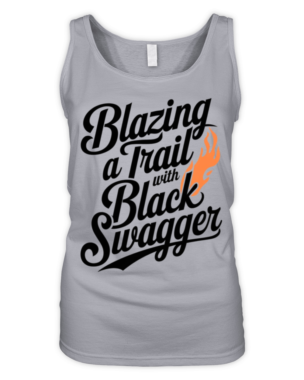 Blazing a Trail with Black Swagger Organic Women's Tank Top