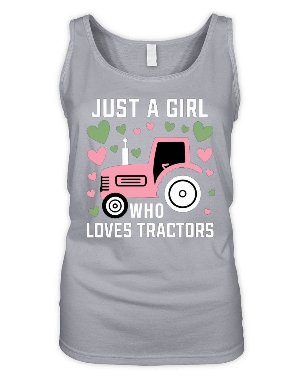 Just a Girl Who Loves Tractors Organic Women's Tank Top