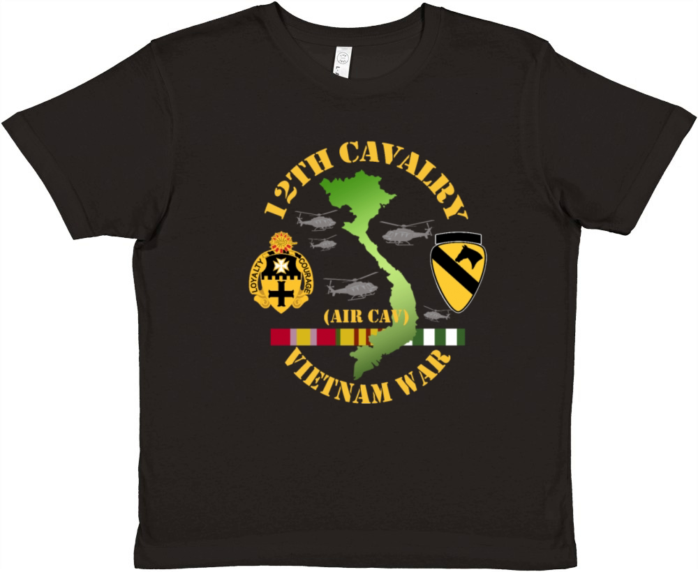 12th cavalry air cav Premium Kids Crewneck T-shirt
