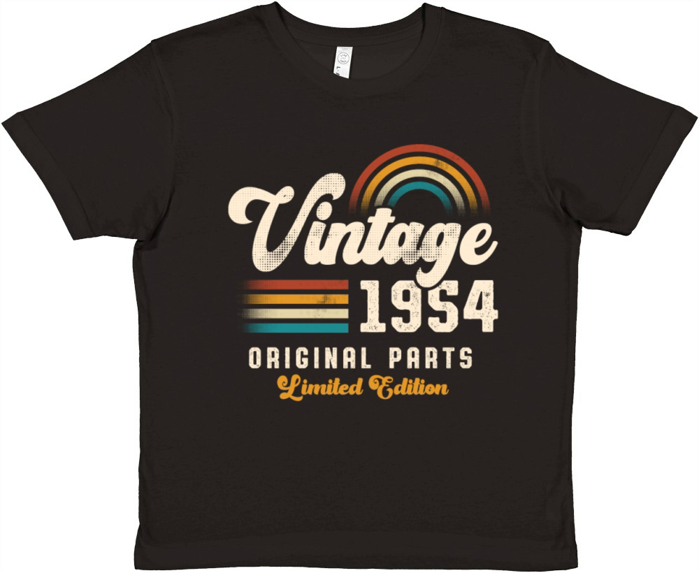 Vintage 1954 Birthday Retro Premium Kids Crewneck T-shirt