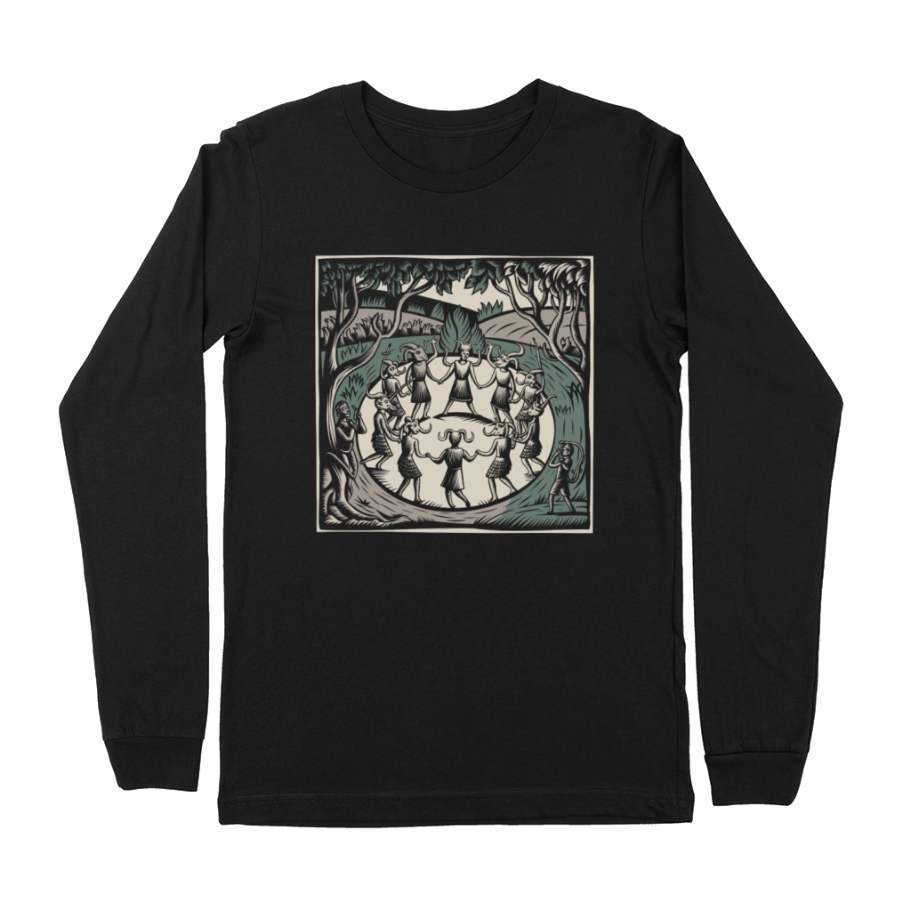 Dance with the Devil Dark and Mysterious Design Premium Long Sleeve