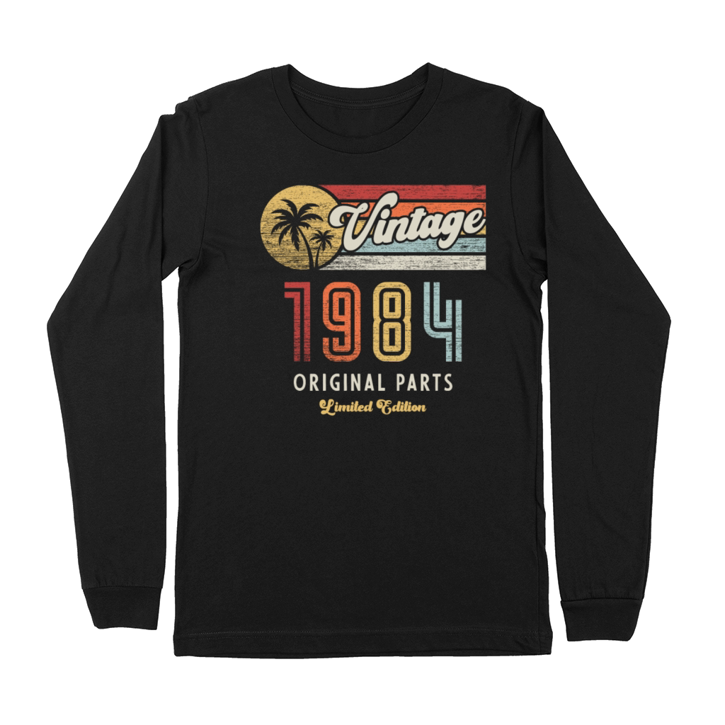 Vintage 1984 Birthday Retro Premium Long Sleeve