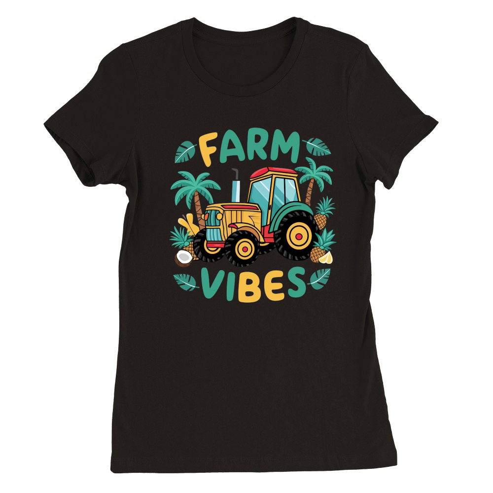 Farm Vibes 1 Premium Womens Crewneck T-shirt