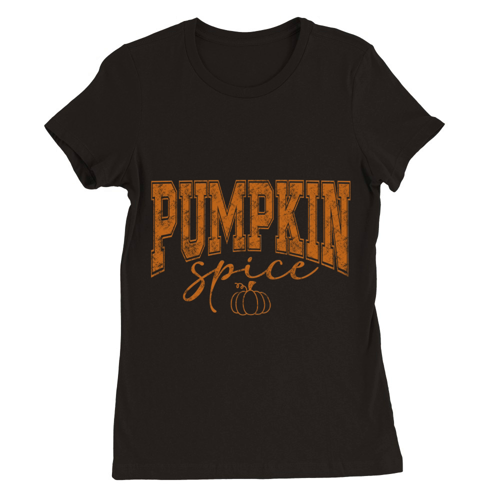 Pumpkin Spice Premium Womens Crewneck T-shirt