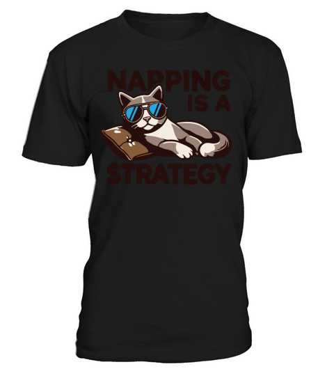 Cool Cat napping is stratergy T-Shirt Unisex