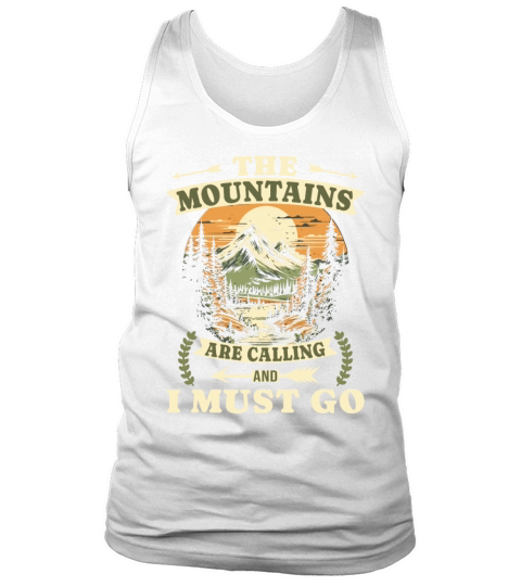 The Mountains Are Calling Vintage Hiking Tank Top Unisex