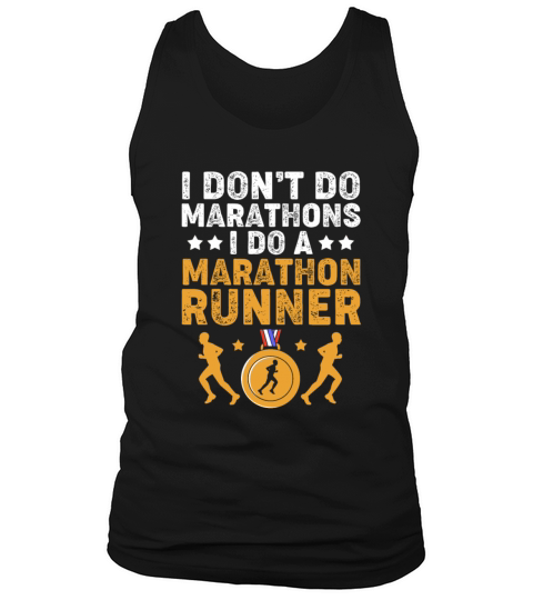 Vintage Half Marathon Runner I Dont Do Marathons Tank Top Unisex