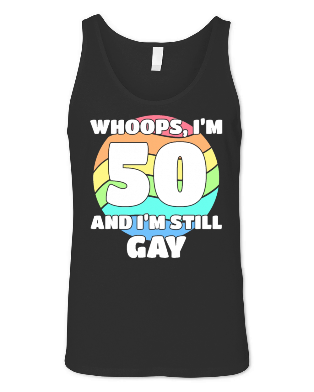 Funny Gay Pride - 50th Birthday 50 BDay Lesbian Unisex Jersey Tank