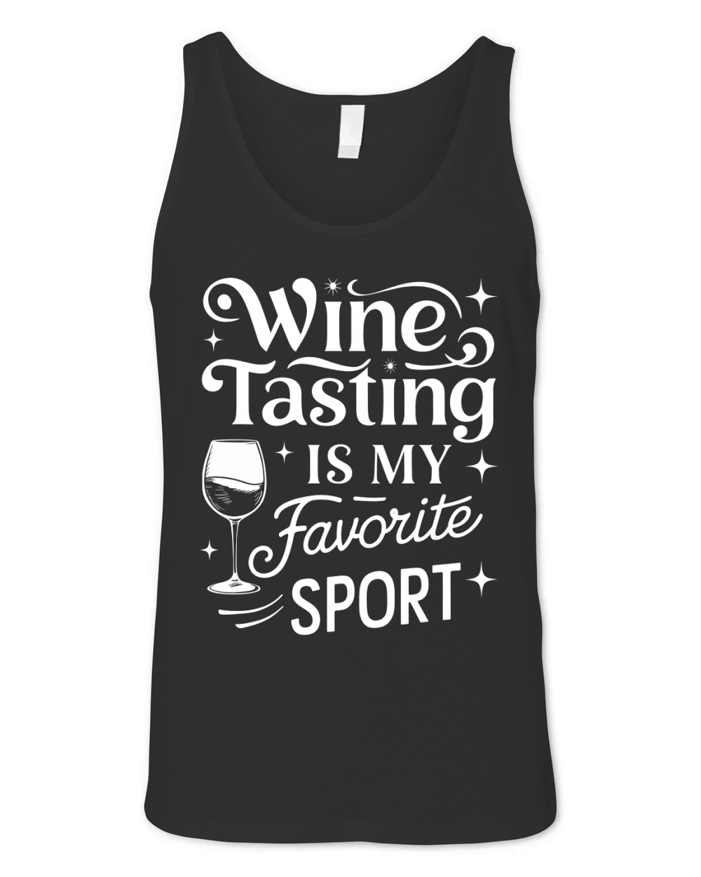 Wine Tasting is my favorite sports Unisex Jersey Tank