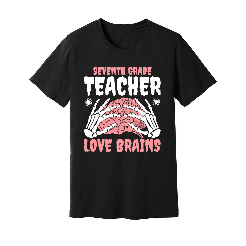 7th Grade Teachers Love Brain 1 Unisex Jersey Tee