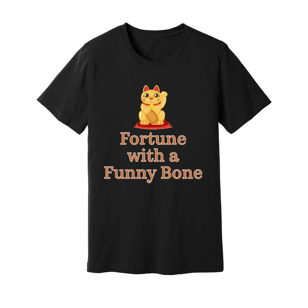 Fortune with a Funny Bone fabric design Unisex Jersey Tee