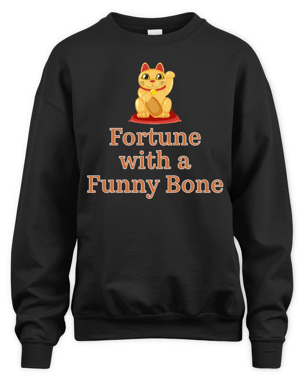 Fortune with a Funny Bone fabric design Unisex Premium Crewneck Sweatshirt