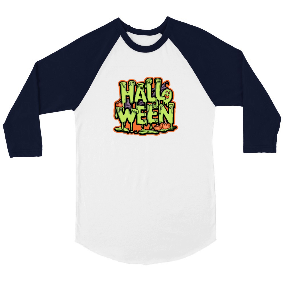 halloween 1 Unisex ¾ sleeve Raglan T-shirt