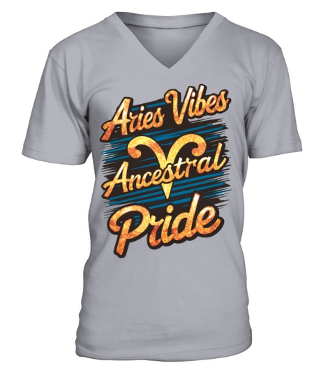 Aries Vibes Ancestral Pride V-Neck T-shirt