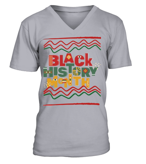 Black history month V-Neck T-shirt