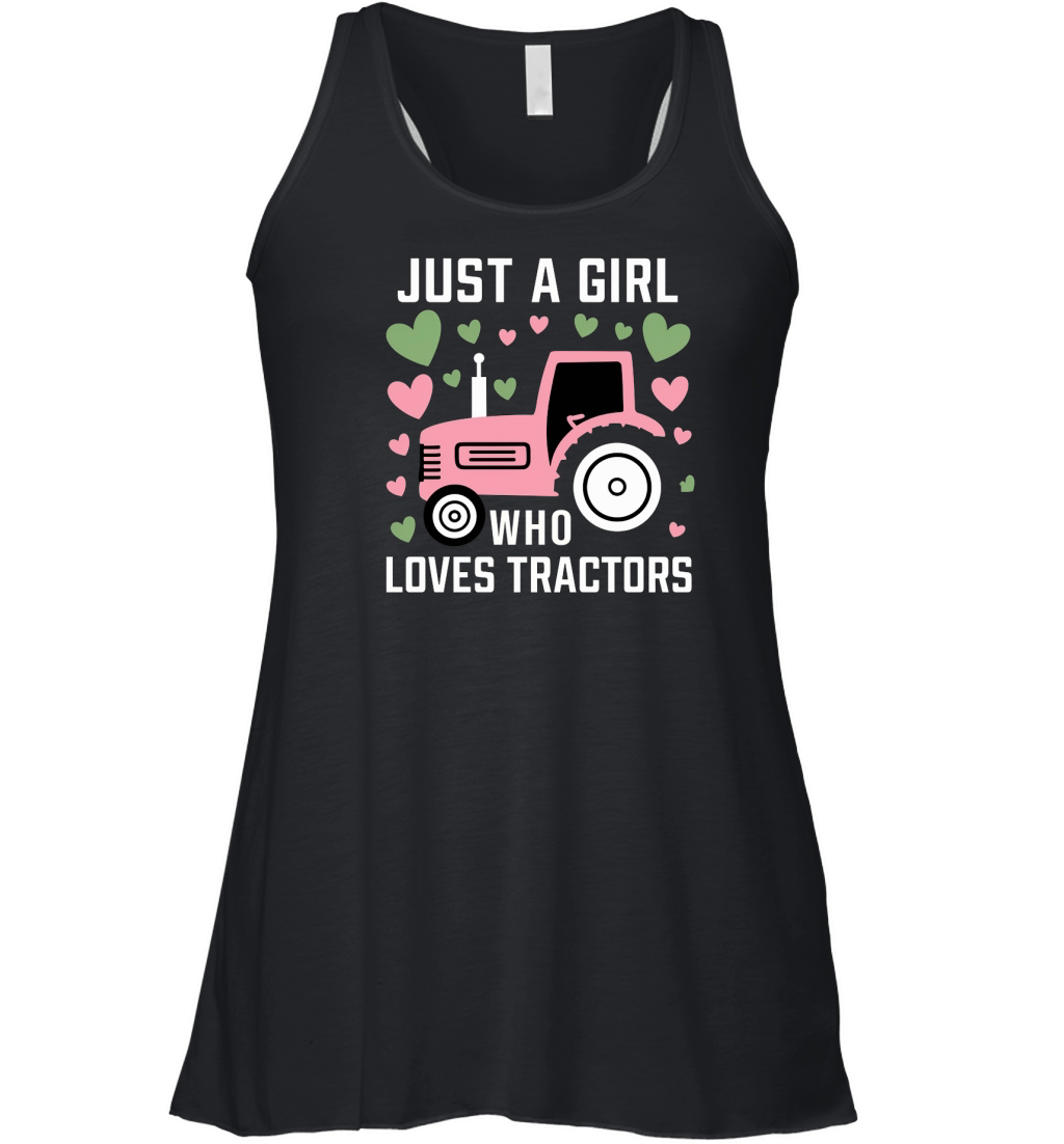 Just a Girl Who Loves Tractors Women's Flowy Tank Top