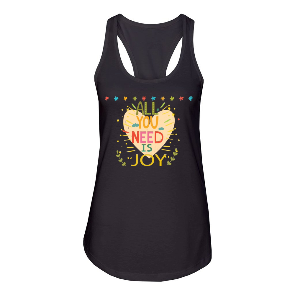 Heartwarming Kid Sayings Design Women's Racerback Tank